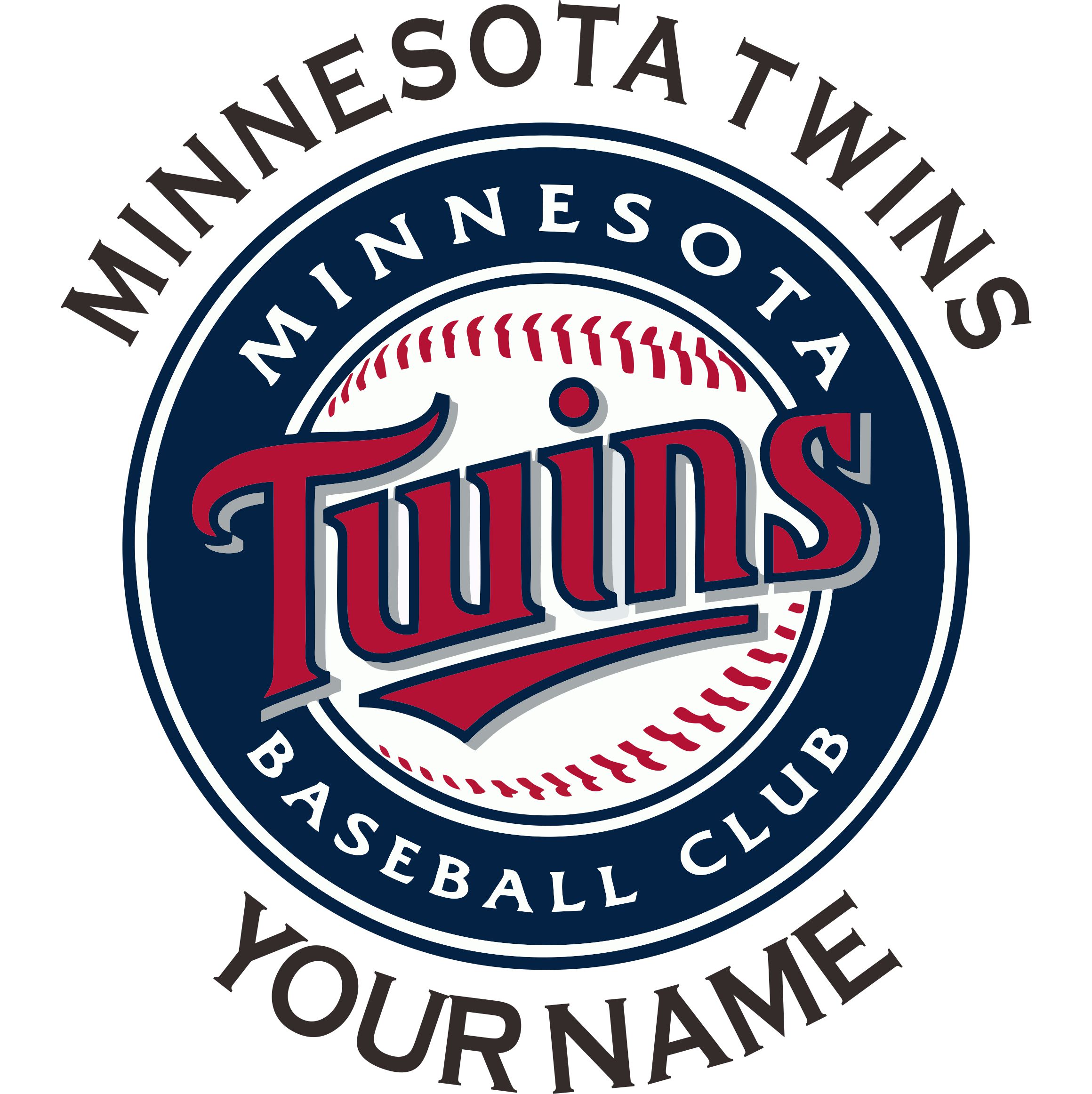 Minnesota Twins Customized Logo vinyl decal